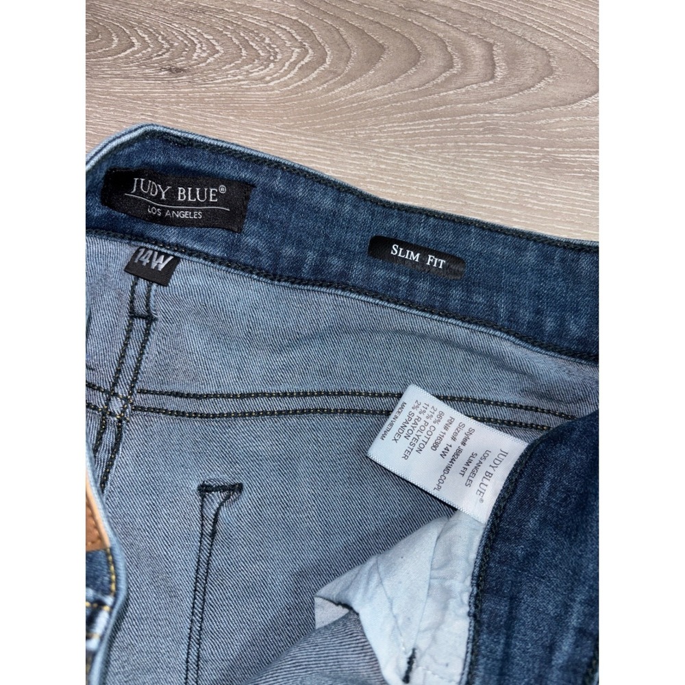 Judy Blue 14W Slim Fit Jeans High Rise Stretch Casual Business Casual Comfort - Picture 3 of 8